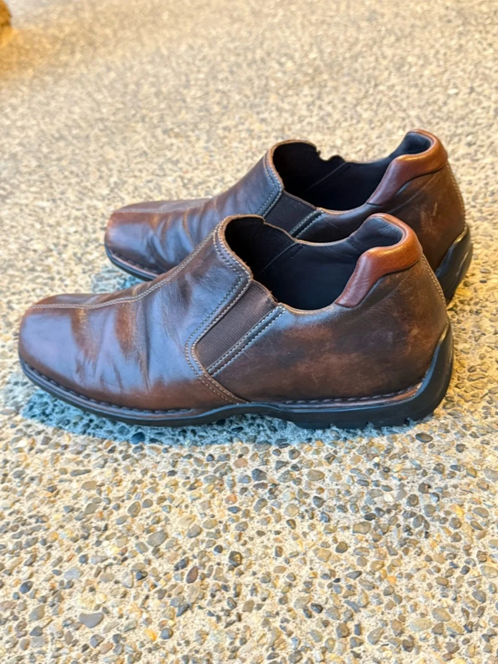 COLE HAAN Mens Brown Leather Slip On Casual Shoes Size 10.5 M Style C04269